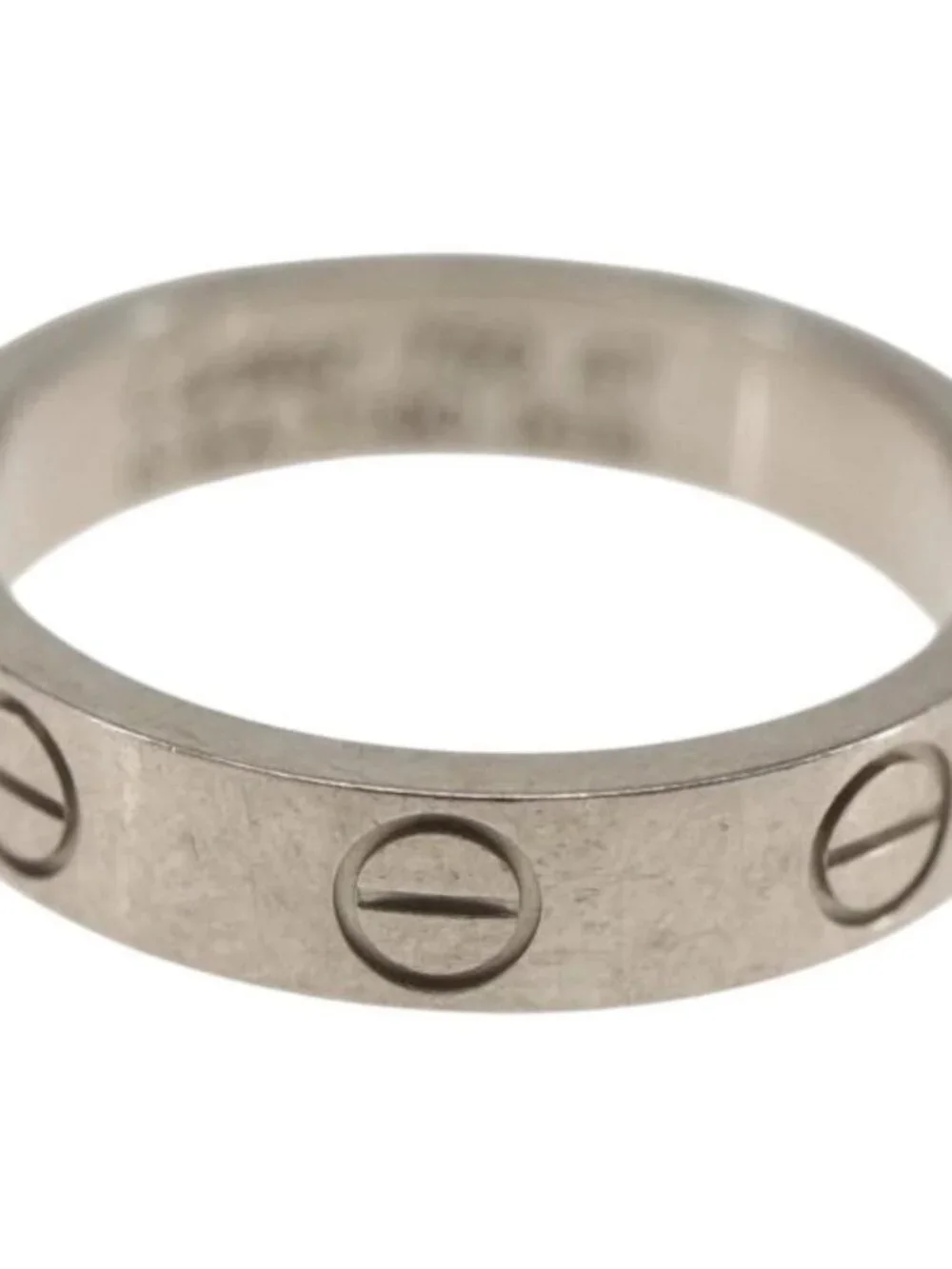 CARTIER Mini Love Ring 18K Gold(750) Silver Auth 162882SM